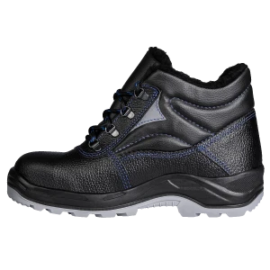 Ботинки СОЮЗНИК с МП иск. мех, кожаные ПУ/ТПУ, МБС