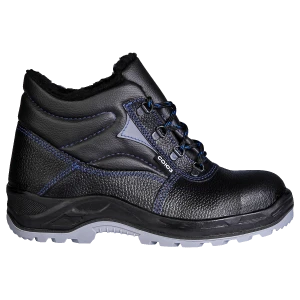 Ботинки СОЮЗНИК с МП иск. мех, кожаные ПУ/ТПУ, МБС