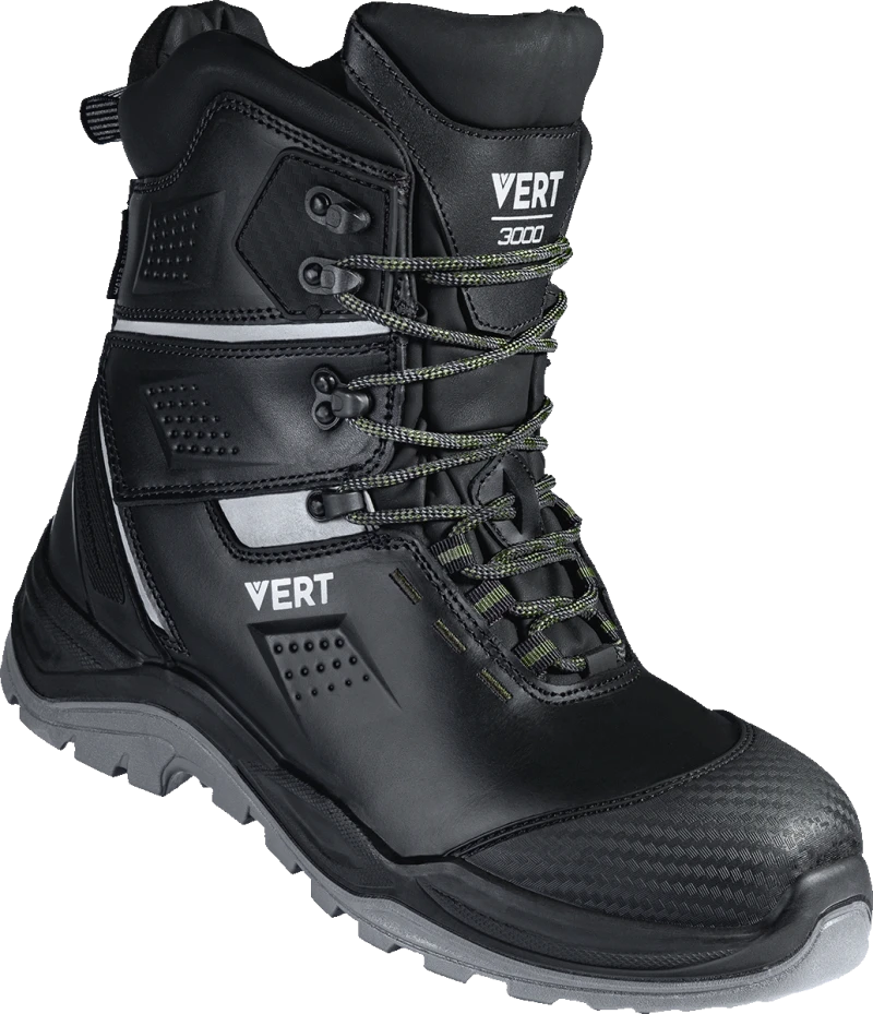 Ботинки VERT (VERT 3006) высокий берец с КП и КС шерст.мех, кожаные ПУ/ТПУ