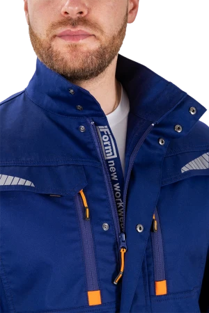 Куртка мужская iForm FX/ЭФИКС для защиты от механических воздействий и ОПЗ, цвет синий