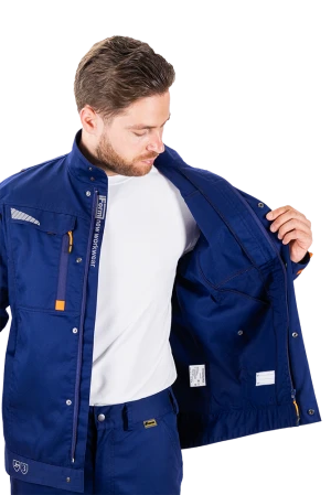 Куртка мужская iForm FX/ЭФИКС для защиты от механических воздействий и ОПЗ, цвет синий
