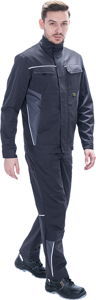 Куртка мужская GT от механических воздействий и ОПЗ, т.серый-серый