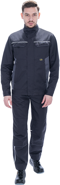 Брюки мужские GT от механических воздействий и ОПЗ, т.серый-серый