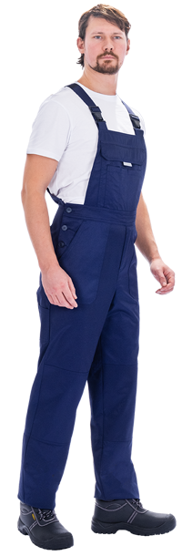 Костюм мужской ТЕХНИК 2 от механических воздействий и ОПЗ (куртка, полукомбинезон), темно-синий/серый