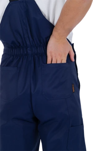 Костюм мужской ТЕХНИК 2 от механических воздействий и ОПЗ (куртка, полукомбинезон), темно-синий/серый