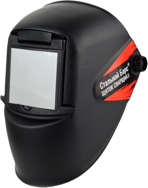 Маска сварщика РОСОМЗ™ НН8 СТАЛЬНОЙ БАРС (50864) (10) с откидным светофильтром Мас 063.50864