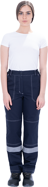 Костюм РАЦИОНАЛИЗАТОР летний, синий-василек, 100% х/б, женский (куртка, брюки)