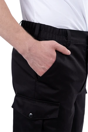 Костюм мужской ФОРПОСТ летний для защиты от механических воздействий и ОПЗ (куртка, брюки), цвет черный Кос 1863