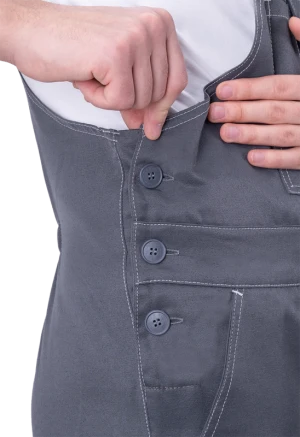 Костюм РОУД летний, серый-красный (Куртка+полукомбинезон)