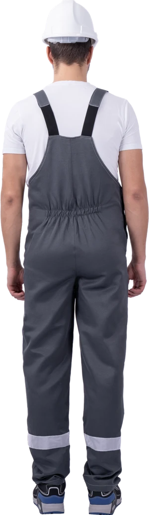 Костюм РОУД летний, серый-чёрный (Куртка+полукомбинезон)