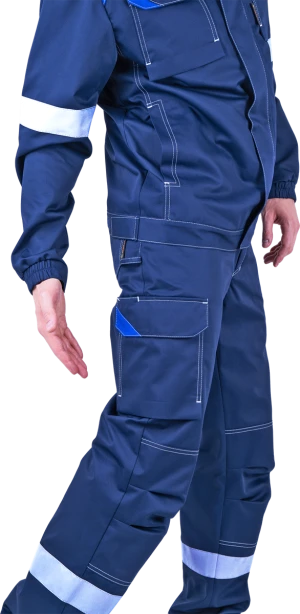 Костюм мужской СТАРАТЕЛЬ от механических воздействий и ОПЗ (куртка, брюки), синий/василек