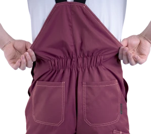 Костюм мужской КМ-10 ЛЮКС от механических воздействий и ОПЗ (куртка, полукомбинезон), бордовый/жёлтый/чёрный