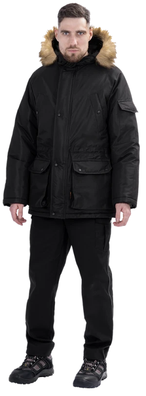 Куртка мужская ФОРПОСТ зимняя для защиты от пониженных температур механических воздействий и ОПЗ, черная Кур 209