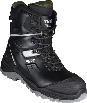 Ботинки VERT (VERT 3004) высокий берец с КП и КС, кожаные ПУ/ТПУ
