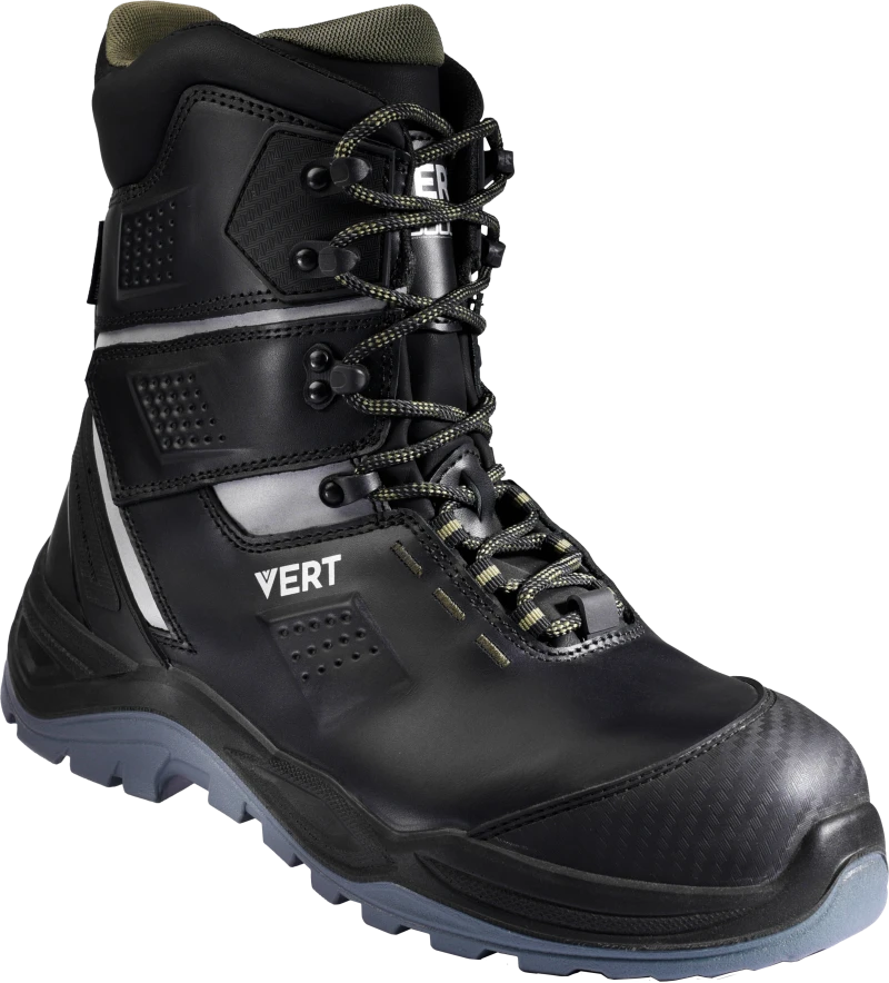 Ботинки VERT (VERT 3004) высокий берец с КП и КС, кожаные ПУ/ТПУ