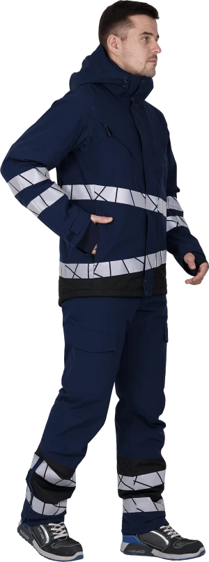 Куртка мужская ACTIVE от пониженных температур, синий-черный