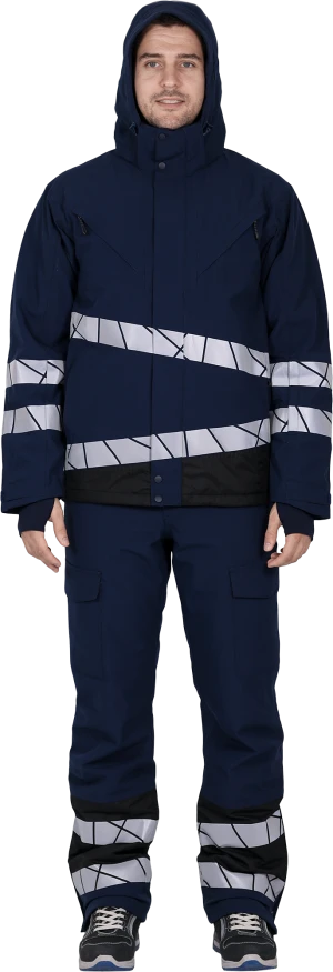 Куртка мужская ACTIVE от пониженных температур, синий-черный