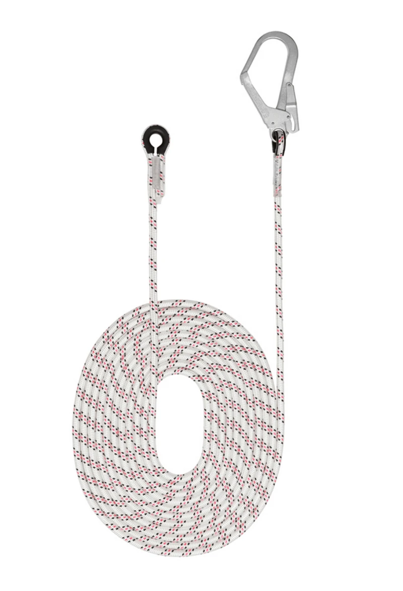 Гибкая анкерная линия АнкерЛайн 12 (vnt 091) с карабином "Стальной монтажный" 10 м Поя 215.10