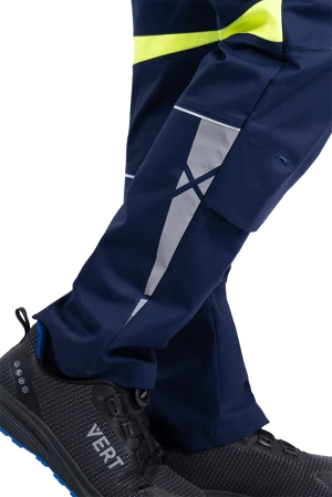 Полукомбинезон мужской ACTIVE FLEX / АКТИВ ФЛЕКС для защиты от механических воздействий и ОПЗ, т.синий/флуоресцентный желтый