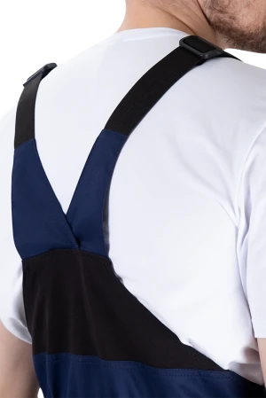 Полукомбинезон мужской ACTIVE FLEX / АКТИВ ФЛЕКС для защиты от механических воздействий и ОПЗ, т.синий/флуоресцентный желтый