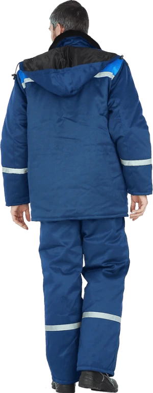 Куртка мужская утеплённая, цвет темно-синий/василёк