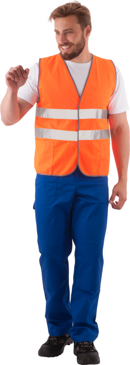 Жилет сигнальный повышенной видимости флуоресцентный оранжевый арт. СО-1 Жил 521