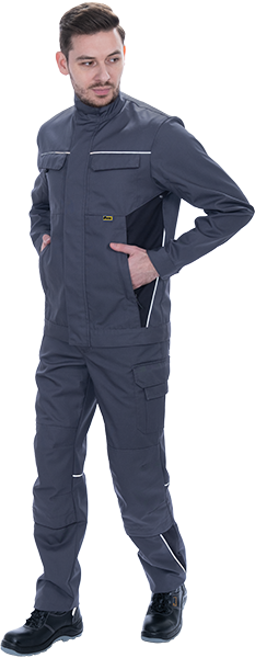 Брюки мужские GT от механических воздействий и ОПЗ, серый-т.серый