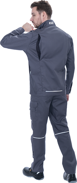 Брюки мужские GT от механических воздействий и ОПЗ, серый-т.серый