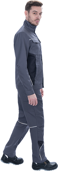 Брюки мужские GT от механических воздействий и ОПЗ, серый-т.серый