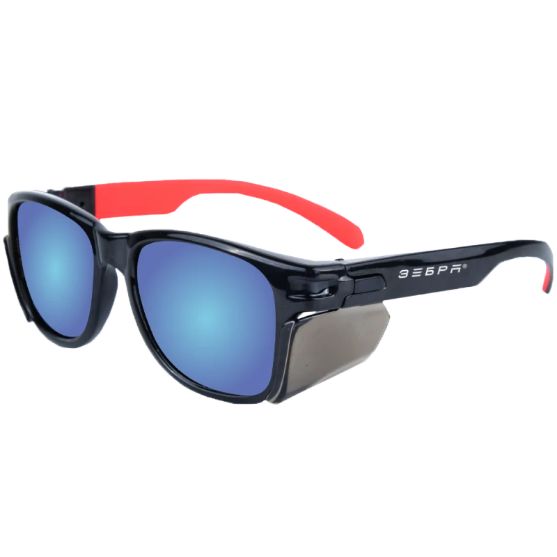 Очки РОСОМЗ™ О80 ЗЕБРА (18074-03) поляризационные зеркально-голубые Очк 039.18074-03