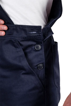 Костюм мужской КМ-10 ЛЮКС АНТИСТАТ летний для защиты от механических воздействий, статического электричества и ОПЗ (куртка, полукомбинезон), т.синий-василек