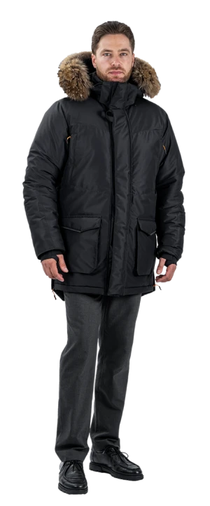 Куртка мужская iForm ORIGINAL от пониженных температур воздуха и ветра, механических воздействий и ОПЗ, черный