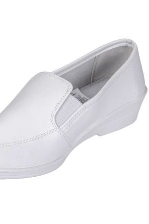 Туфли АЛМИ (67110-00101), женские, кожаные ПУ (белые) Туф 005