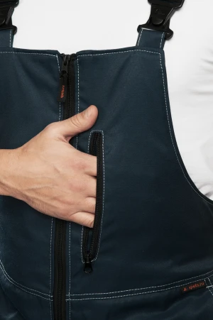 Костюм мужской КМ-10 ЛЮКС от пониженных температур воздуха, механических воздействий и ОПЗ, синий/василек Кос 466