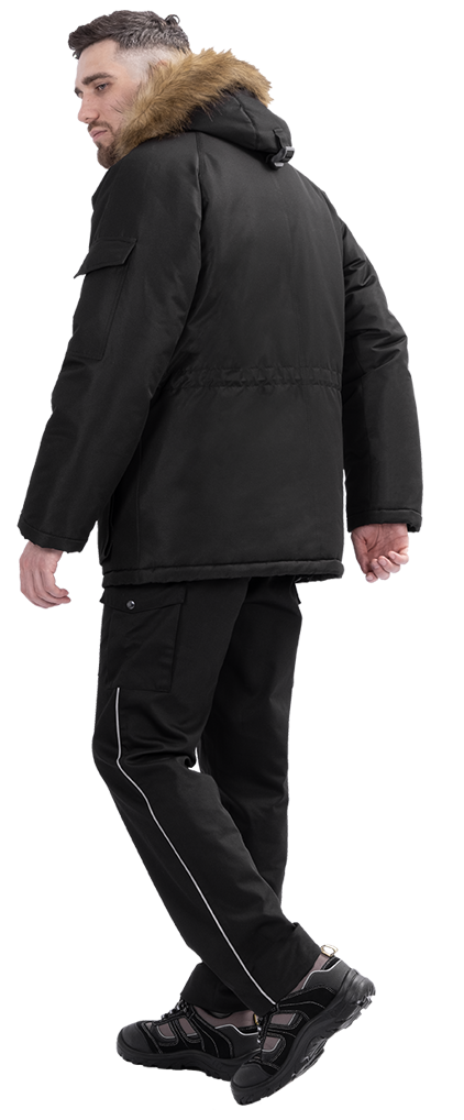 Куртка мужская ФОРПОСТ зимняя для защиты от пониженных температур механических воздействий и ОПЗ, черная Кур 209