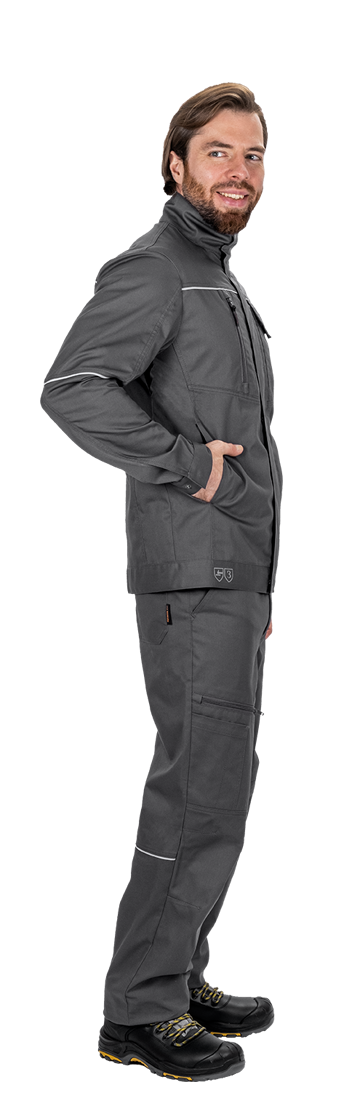 Костюм мужской ДЮРАБЛ от механических воздействий и ОПЗ (куртка, брюки), серый Кос 832