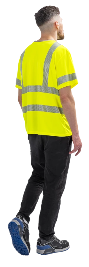 Футболка короткий рукав (СФ-3), Со - 2-й класс защиты, флуоресцентный желтый