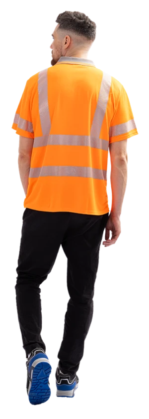 Рубашка ПОЛО(СП-3), Со - 2-й класс защиты, флуоресцентный оранжевый