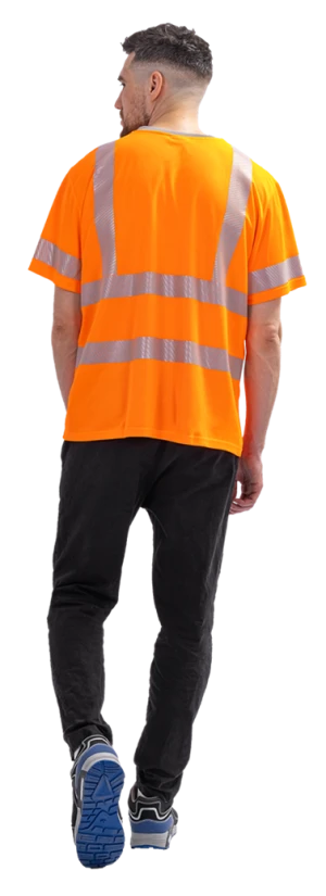 Футболка короткий рукав (СФ-3), Со - 2-й класс защиты, флуоресцентный оранжевый