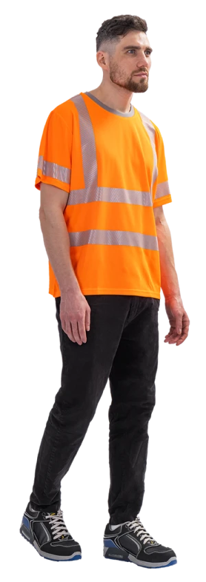 Футболка короткий рукав (СФ-3), Со - 2-й класс защиты, флуоресцентный оранжевый