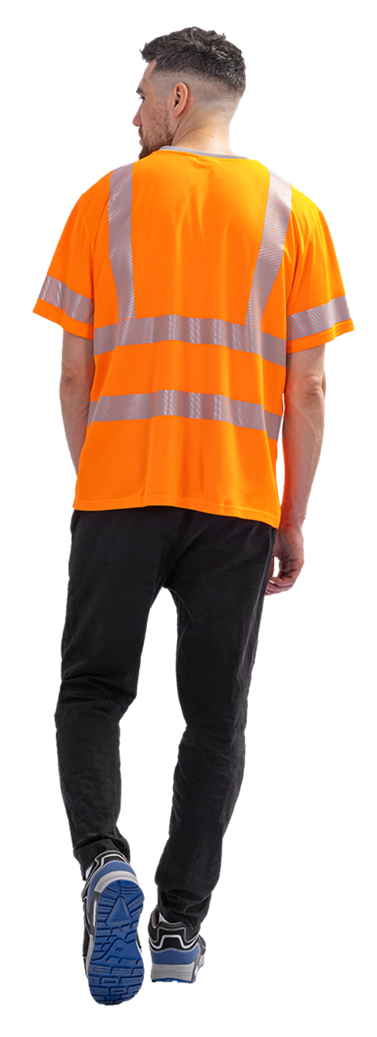 Футболка короткий рукав (СФ-3), Со - 2-й класс защиты, флуоресцентный оранжевый