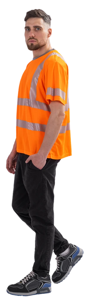 Футболка короткий рукав (СФ-3), Со - 2-й класс защиты, флуоресцентный оранжевый