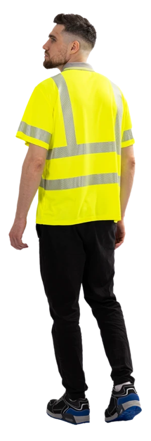 Рубашка ПОЛО(СП-3), Со - 2-й класс защиты, флуоресцентный желтый