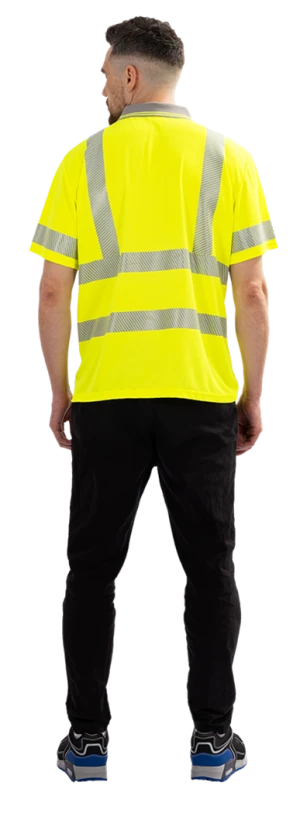 Рубашка ПОЛО(СП-3), Со - 2-й класс защиты, флуоресцентный желтый