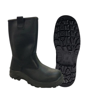 Сапоги СВАРЩИК с МП юфтевые ПУ/Нитрил (60В МП)