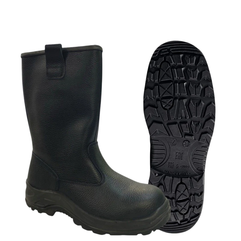 Сапоги СВАРЩИК с МП юфтевые ПУ/Нитрил (60В МП)