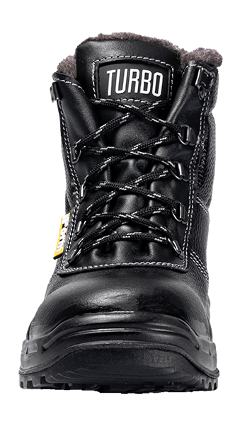 Ботинки TURBO с КП шерст. мех, хромовые ПУ/нитрил (Бот. 115)