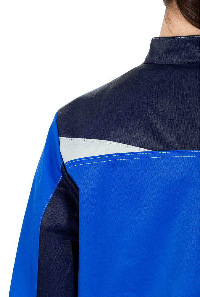 Костюм женский КМ-10 ЛЮКС от механических воздействий и ОПЗ (куртка, брюки), василек/синий Кос 065