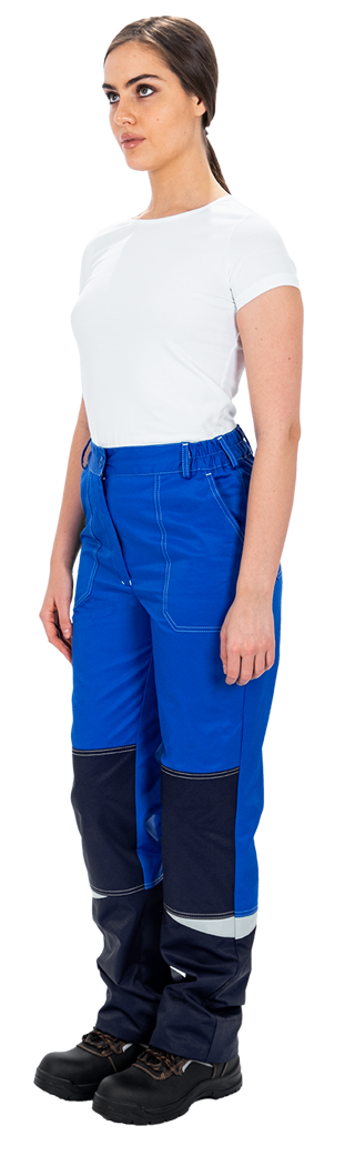 Костюм женский КМ-10 ЛЮКС от механических воздействий и ОПЗ (куртка, брюки), василек/синий Кос 065