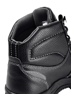 Ботинки TURBO с КП и КС, хромовые ПУ/нитрил (арт. А-113 TURBO КП ПУ/н КС / А - 102 кп,сетка,кс,ПУ/н / 113КП кевларовая стелька /  М122)